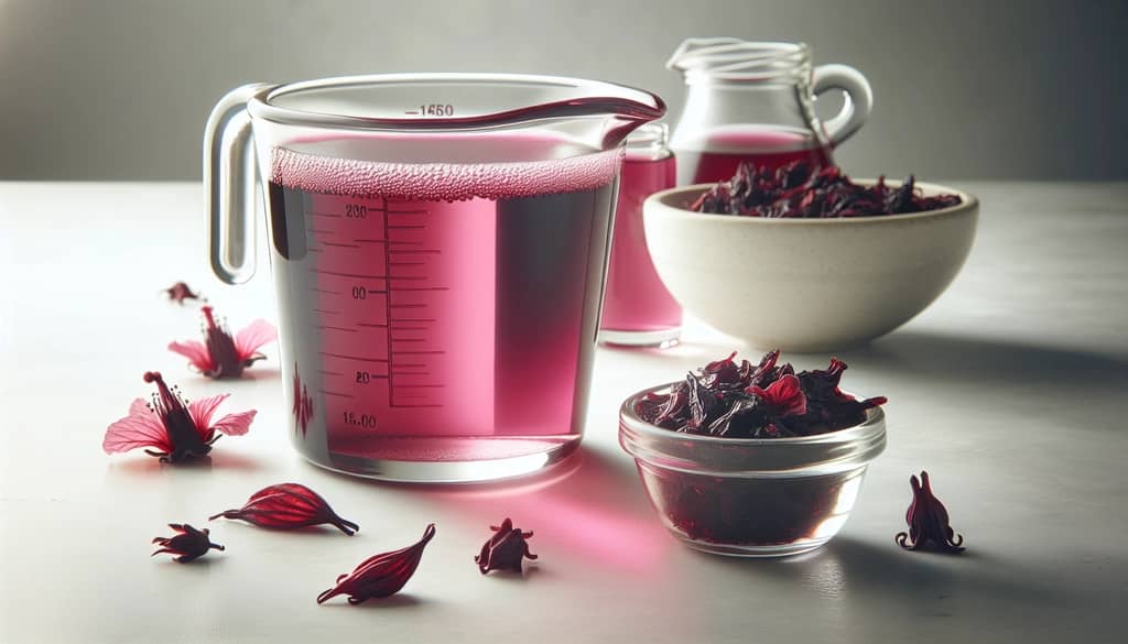 hibiscus syrup preparation for margarita cocktail