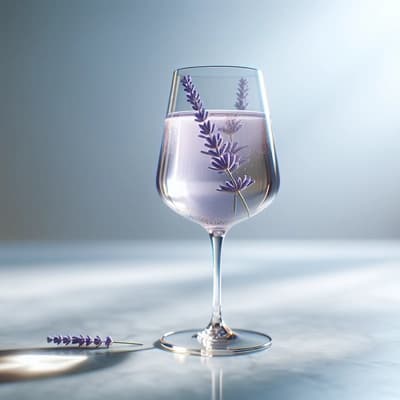 Lavendel-Gin-Champagner-Cocktail