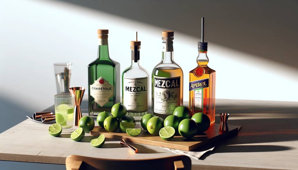 fresh ingredients for modern cocktails