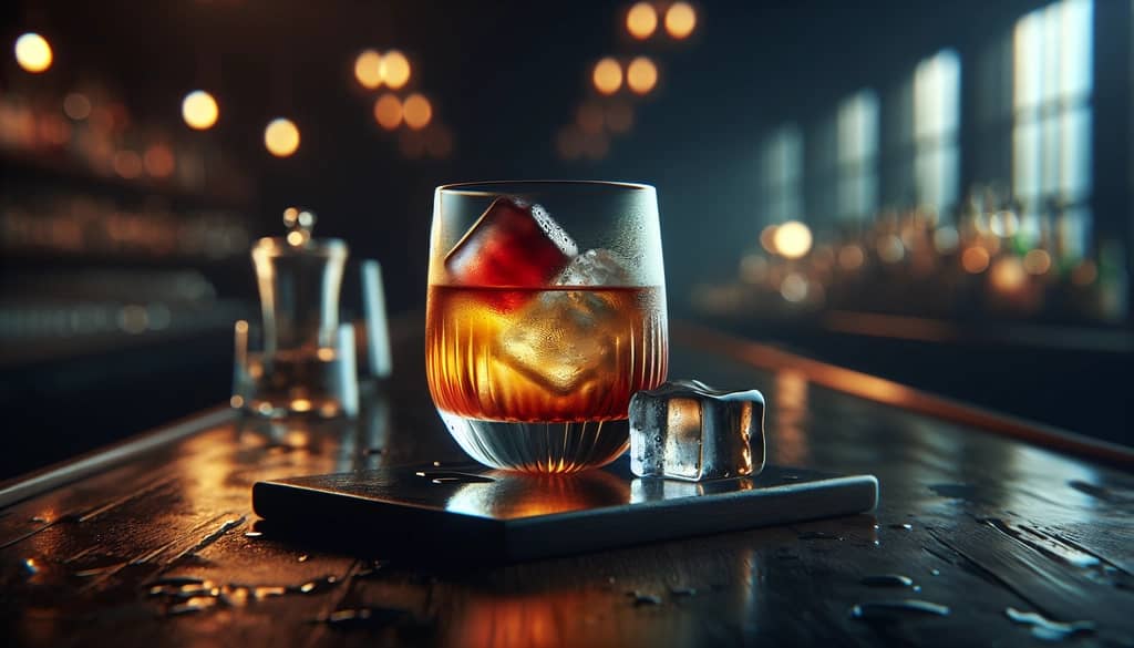 New York Sour with red wine float in a rocks glass