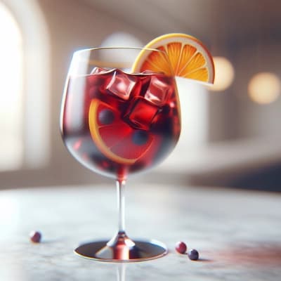 Rotwein-Sangria mit Fruchtsaft