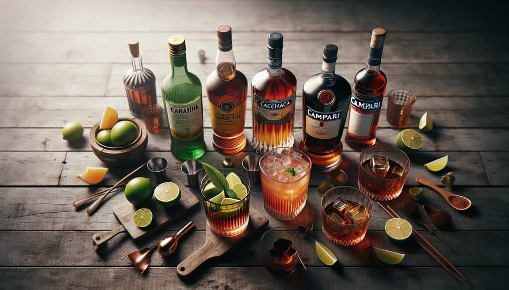 well-known regional cocktail ingredients and glassware