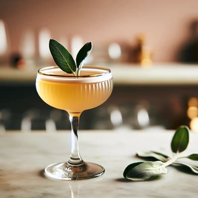 Sage Bee's Knees Cocktail & Kräutermixologie