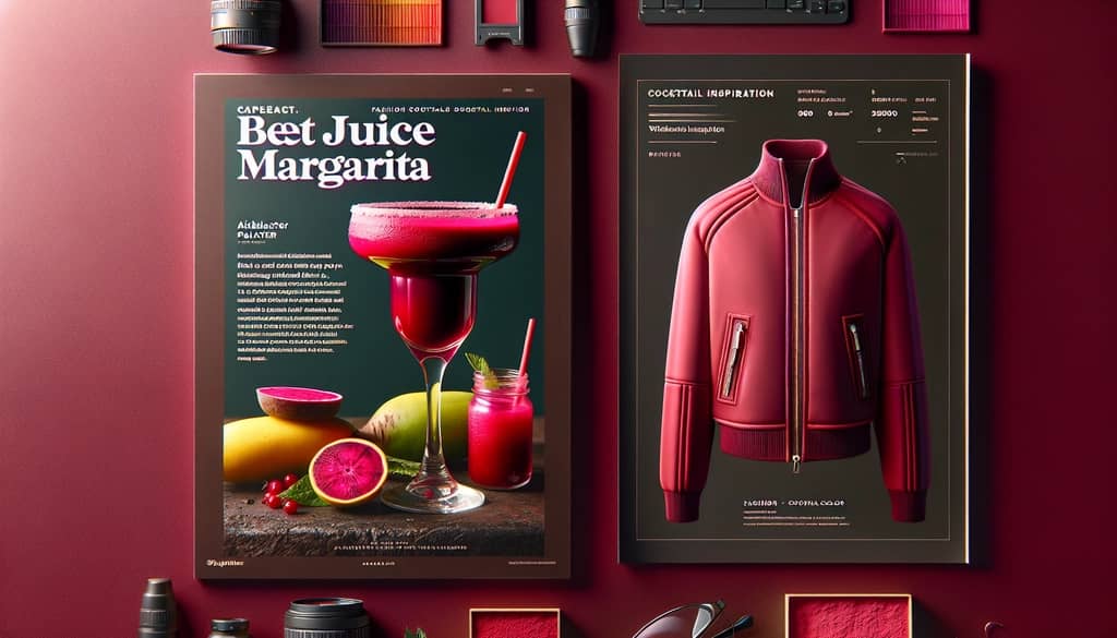 The Beet Juice Margarita color of the Airblaster Pullover Jacket showcasing a vibrant meeting between fashion and cocktail inspiration.