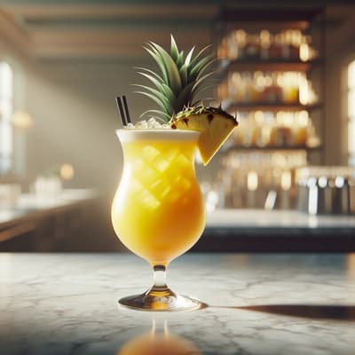 Cocktails With Tropical Juice