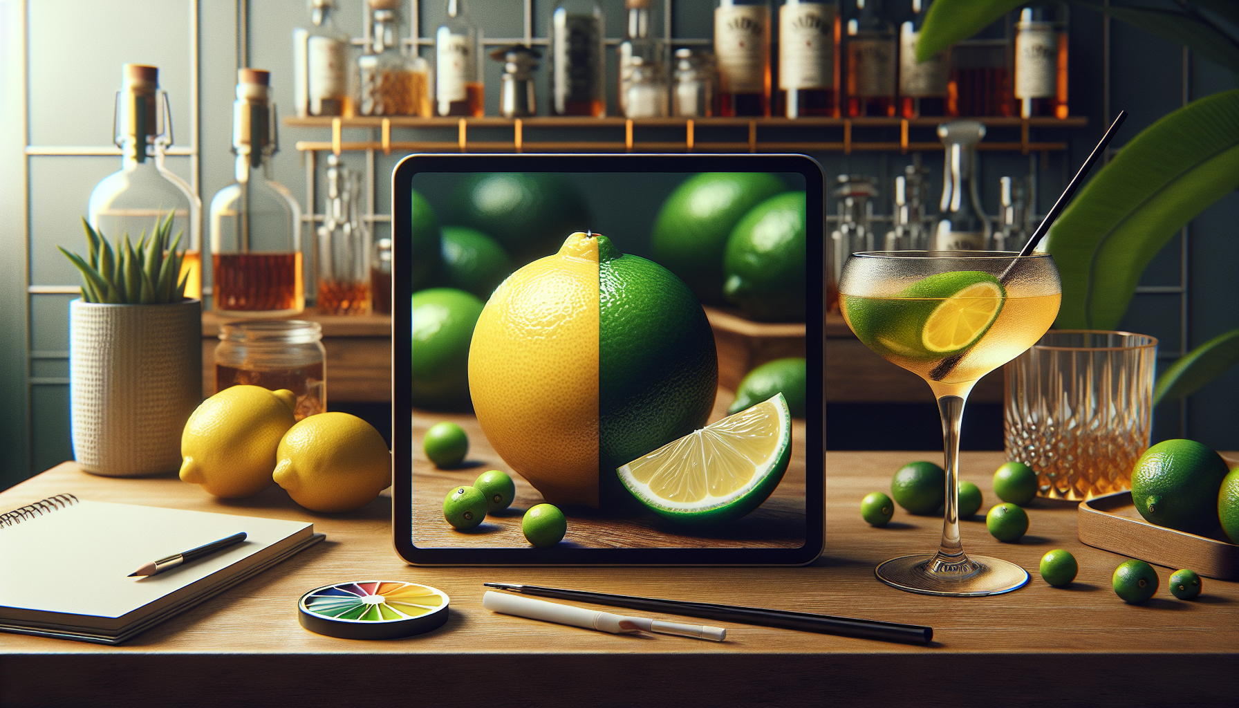 A comparison between lemon and lime, exploring their use in a Whiskey Sour cocktail.