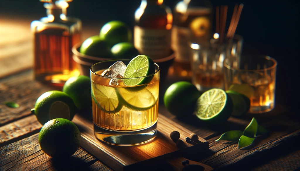 A refreshing Whiskey Sour made with lime cordial, offering a sweeter lime twist.