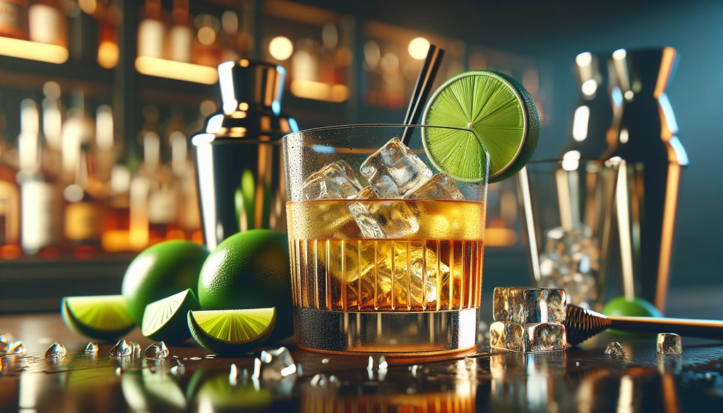 A zesty Whiskey Sour crafted with sweetened lime juice for a perfectly balanced tartness.