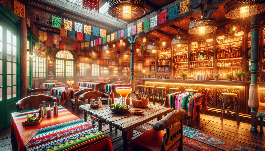 The cozy interior of Tommy’s Mexican Restaurant, the birthplace of the famous Tommy's Margarita.